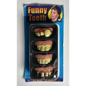 Redneck Teeth Walmart | Holiday | Vintage Goofy Hillbilly Funny Teeth Pack Of 4 ...